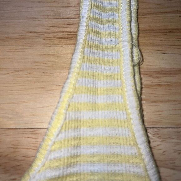 FREE - Me to We Essentials, Striped Baby Yellow Beachy Tank Crop Top - Picture 7 of 11
